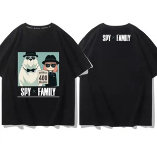 เสื้อเชิ้ตแขนสั้น ♈✱✸Anya Smug SPY x FAMILY Tshirt Harajuku Streetwear Tops O Neck Japanese Anime Women/Mens T-shirt 100