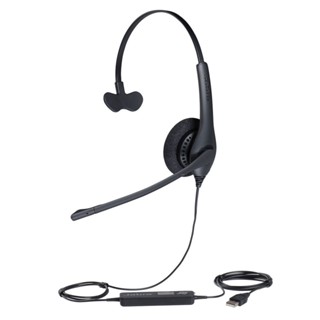 Jabra Biz 1500 USB Headset หูฟังสำหรับโทรศัพท์สำนักงาน น้ำหนักเบา ทนทาน ฟองน้ำรองหูฟังระบายความร้อน