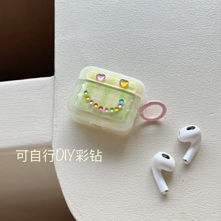 เคสหูฟังบลูทูธไร้สาย ลายหน้ายิ้มน่ารัก DIY สําหรับ airpods pro gen 2 1 2 3