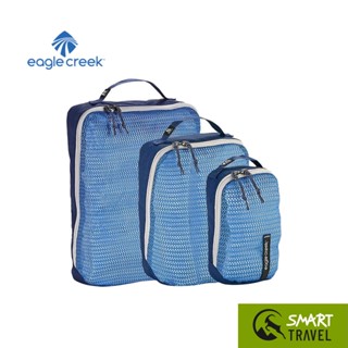 EAGLE CREEK PACK-IT REVEAL CUBE SET XS/S/M กระเป๋าจัดระเบียบเสื้อผ้า น้ำหนักเบา ชุด 3 ชิ้น สี AIZOME BLUE/GREY