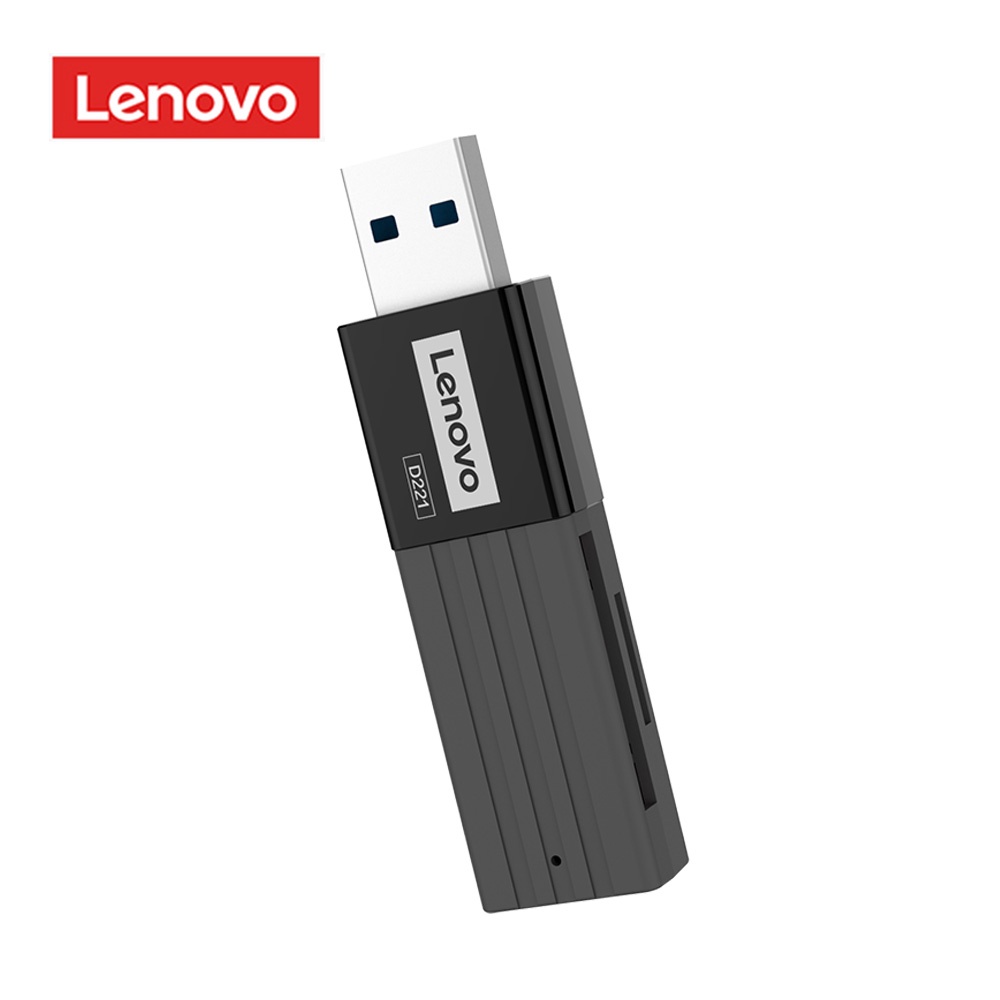 Lenovo Card ReaderUSB 2.0 TF/SD Card Reader เครื่องอ่านการ์ด 2in1 USB 2.0 เครื่องอ่านการ์ดหน่วยความจํา ช่องเสียบคู่ ไมโครการ์ด ดิจิทัล อะแดปเตอร์ ความเร็วสูง ช่องเสียบคู่