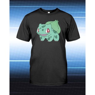 เสื้อยืดผ้าฝ้ายพิมพ์ลาย Bulbasaur เสื้อยืดลําลอง แขนสั้น คอกลม ใส่สบาย คุณภาพสูง สําหรับผู้ชาย และผู้หญิง