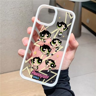 เคสโทรศัพท์มือถือ แบบแข็ง ลาย The Powerpuff Girls น่ารัก สําหรับ iphone 14promax 11 13 12 8 7 Plus X XS Max