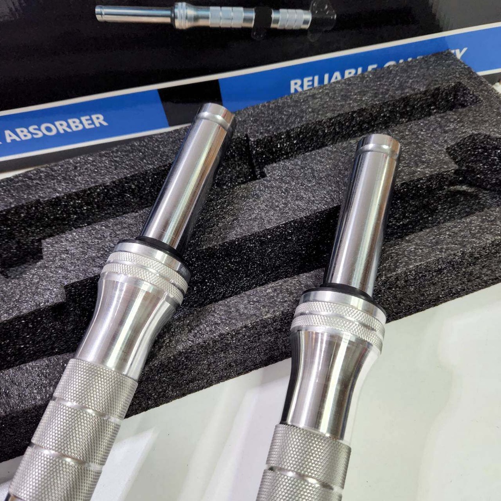 กระบอกโช๊คกลึง กัดลายสีดำ + แกนโช้คตัด 2.5นิ้ว + ปั๊ม WAVE110i + ฝาครอบปั๊มสีน้ำเงิน WAVE110i / WAVE125ปลาวาฬ + สติ๊ก - รูปที่ 2