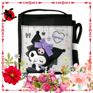 Sanrio Kuromi Chan กระเป๋าสะพายไหล่ ขนาดเล็ก สีดํา 18 ซม. X 16 ซม. สําหรับเด็ก【ส่งตรงจากญี่ปุ่น】