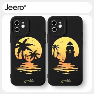 Jeero เคสคู่ เคสไอโฟน คู่รัก กันกระแทกซิลิโคนนุ่มน่ารักตลก เคสโทรศัพท์ Compatible for iPhone 15 14 13 12 11 Pro Max SE 2020 X XR XS 8 7 6 6S Plus พลัส HFF2744