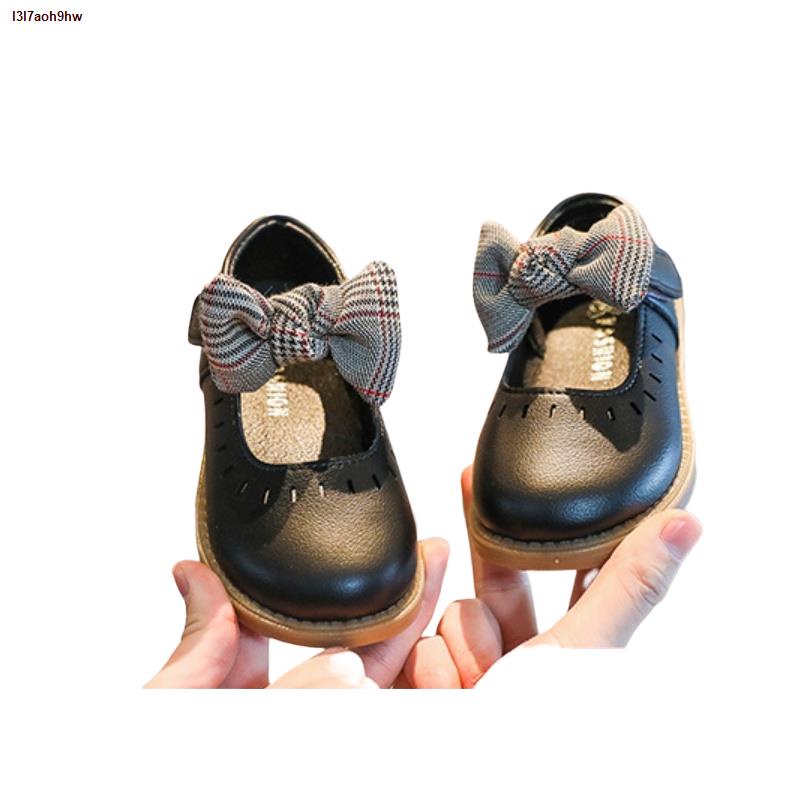 ส่งของที่กรุงเทพฯ✻∋☸LOVEBABY  รองเท้าคัชชูเด็กผู้หญิง มาพร้อมโบว์ติดสาย หนังนิ่ม รุ่น TI208
