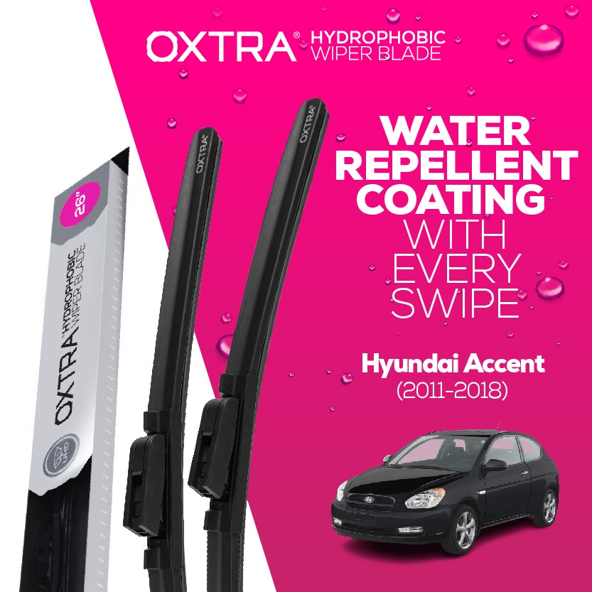 ที่ปัดน้ำฝน Trapo Hydrophobic Hyundai Accent (2011-2018) 1 Set