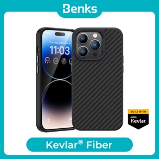 [Benks Official] ก้านเคฟลาร์แม่เหล็ก® เคสโทรศัพท์มือถือ TPU แบบบางพิเศษ กันตก ป้องกันลายนิ้วมือ รวมทุกอย่าง สําหรับ IPhone 14 Plus Pro Max