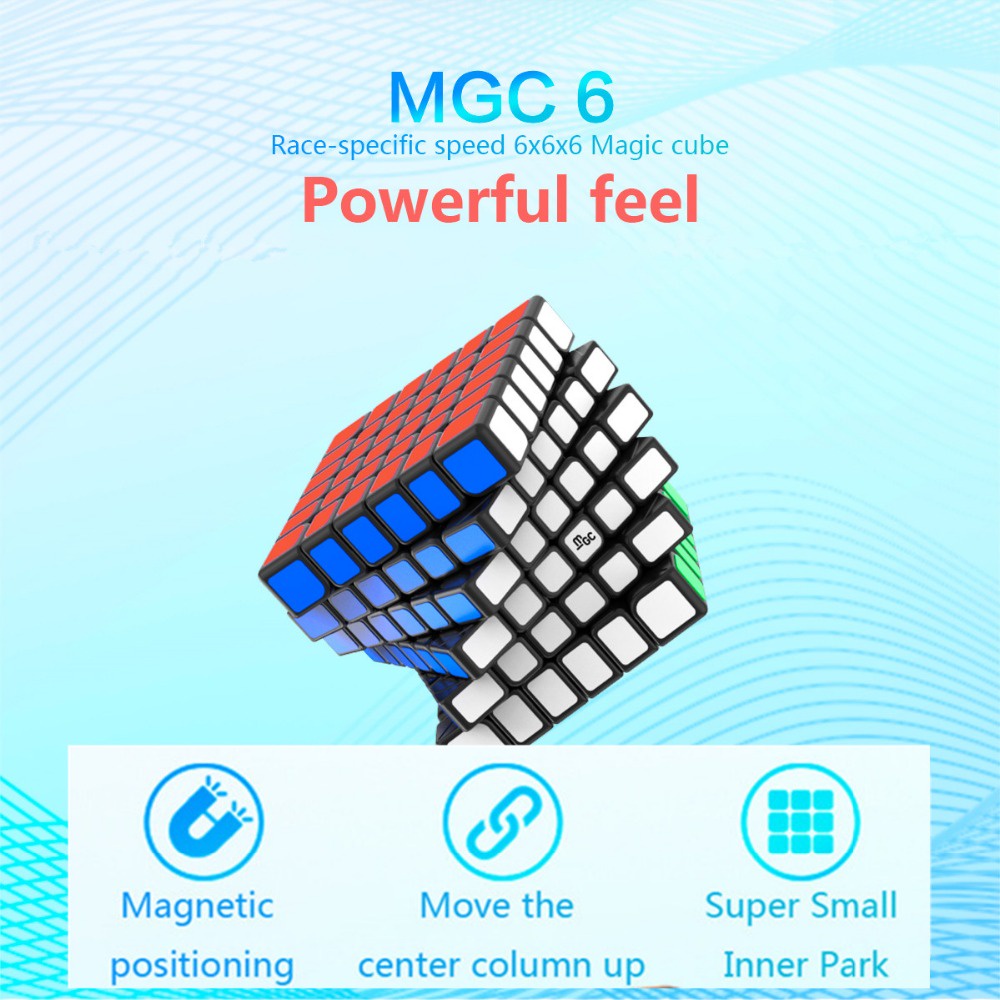 YJ MGC 6x6 M Magic Cube ปริศนาแม่เหล็ก Cube YongJun MGC 6x6x6 Professional Specail การศึกษา Twist MG