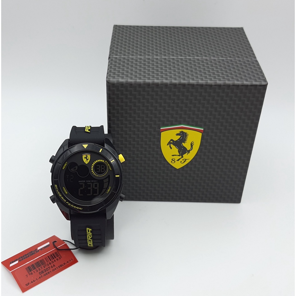 นาฬิกา FERRARI MEN'S 0830744 SCUDERIA FORZA 45 MM พร้อมกล่อง (ใหม่)