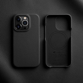 Melkco เคสหนังพรีเมี่ยมสําหรับ iPhone 14 Pro Max 15 Plus 16 Pro แม่เหล็กหรูหราแฟชั่นธุรกิจหนังวัวธรรมชาติฝาครอบโทรศัพท์
