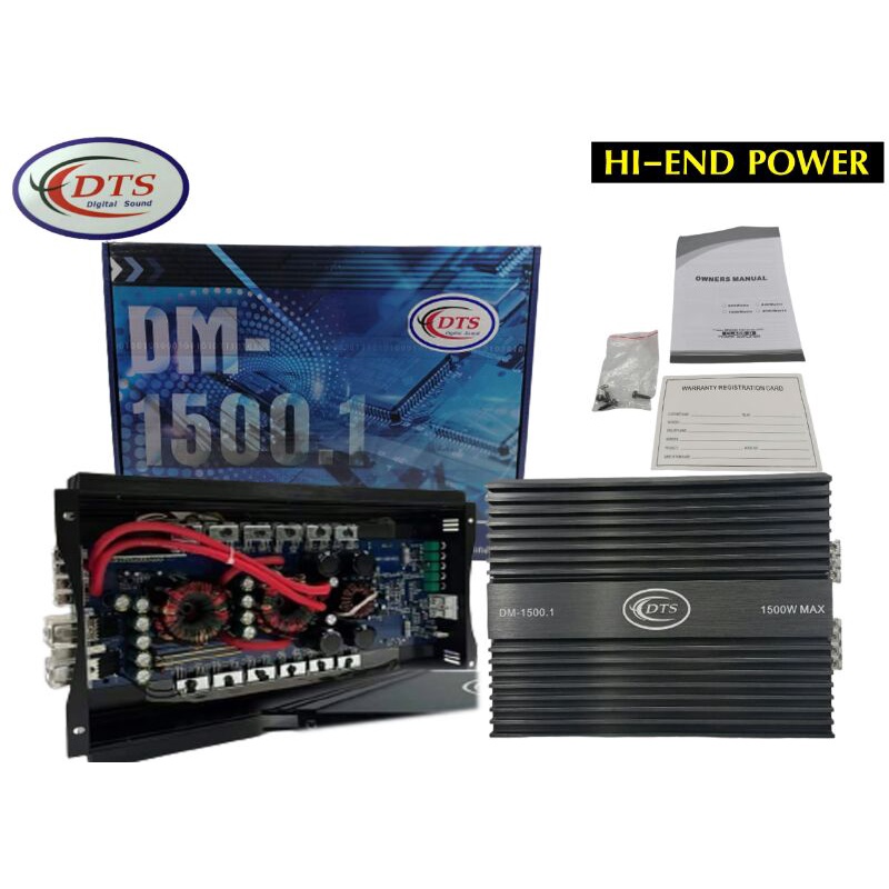 ขายเพาเวอร์แอมป์ POWER AMP Class​D​ DTS​รุ่น DM-1500.1 1500Watt​ max​