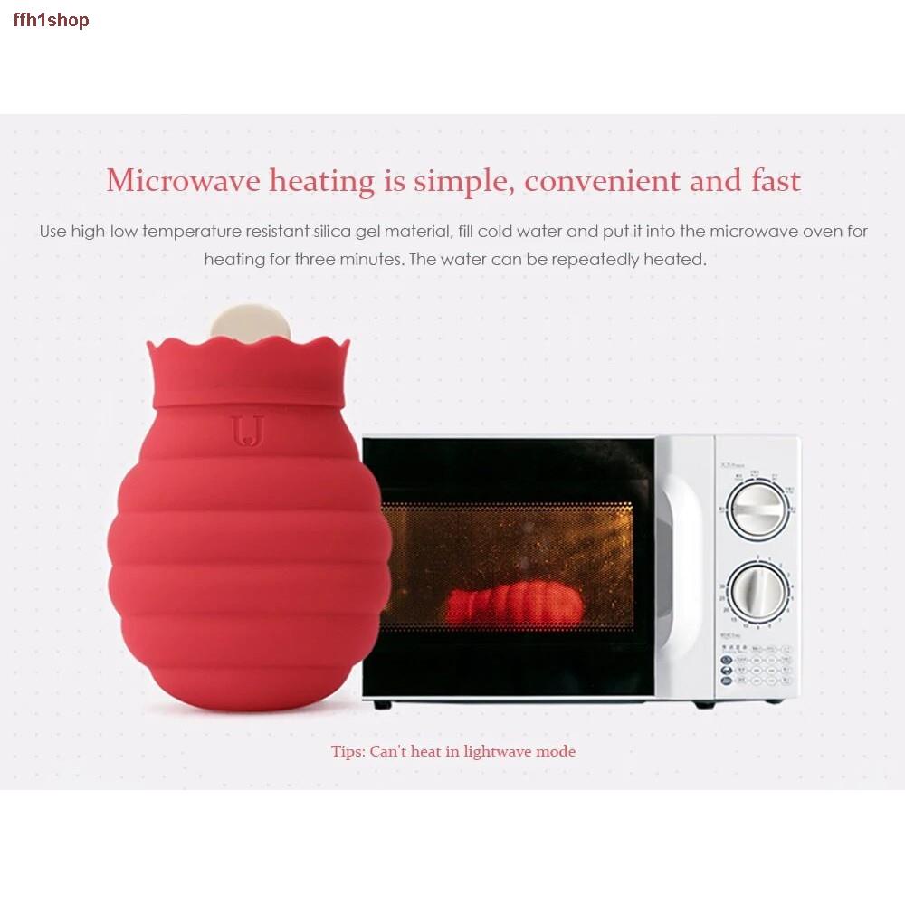 Jordan &amp; Judy Hot Water Bag Microwave Heating Silicone Bottle Winter Heater With Knitted Cover