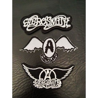 AEROSMITH ตัวรีดติดเสื้อ อาร์มติดเสื้อ งานปัก งานdiyมี3แบบ