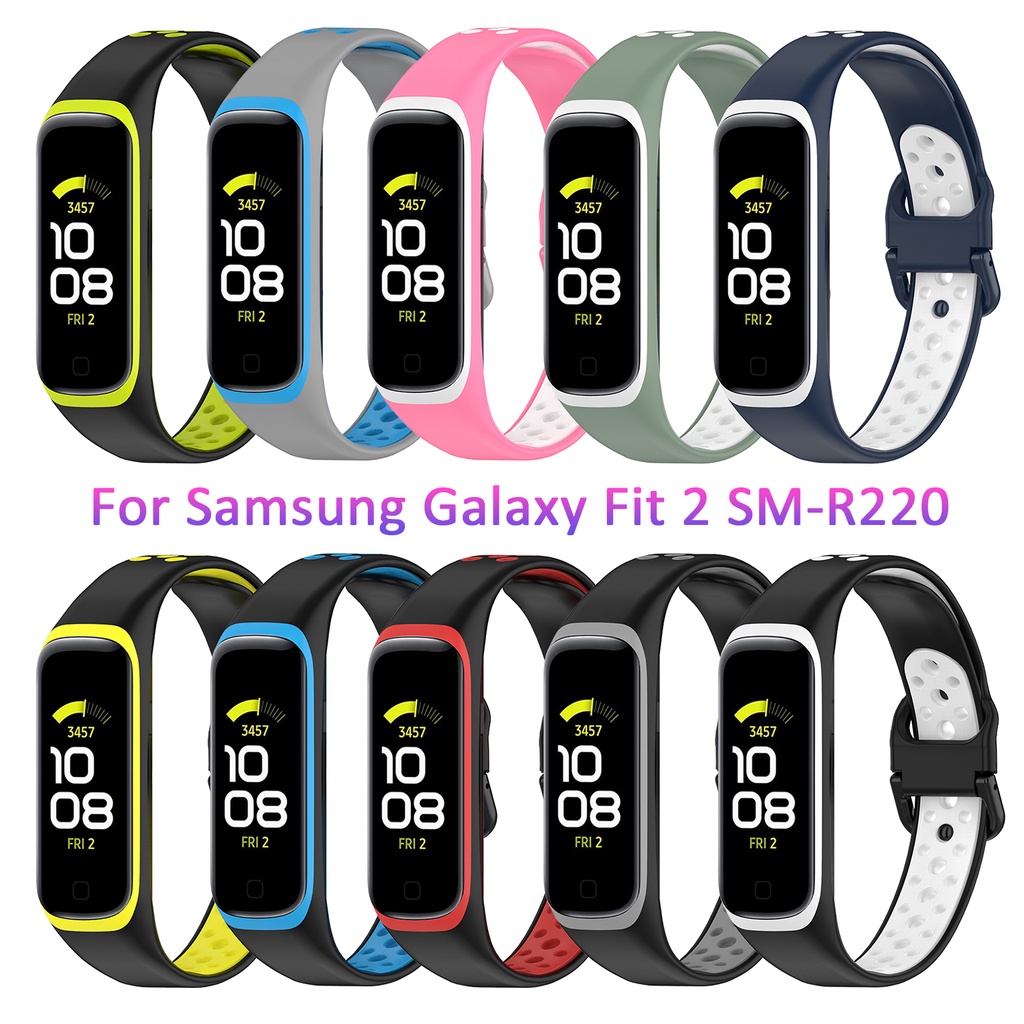 สายนาฬิกาข้อมือซิลิโคน แบบเปลี่ยน สําหรับ Samsung Galaxy Fit 2 SM-R220 Samsung Galaxy Fit2