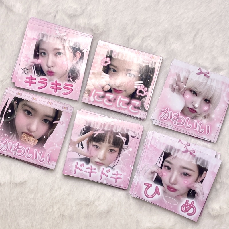 ราคาต่อชิ้น/พร้อมส่ง สติกเกอร์ไอดอลเกาหลี ไอฟ์ ไอบึ ive ขนาด 4*4 ซม