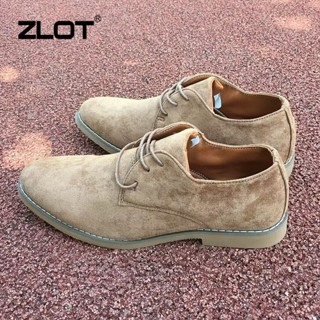 รองเท้าหนังกลับ ผ้าออกซ์ฟอร์ด แบบผูกเชือก แฟชั่นอิตาลี สําหร…