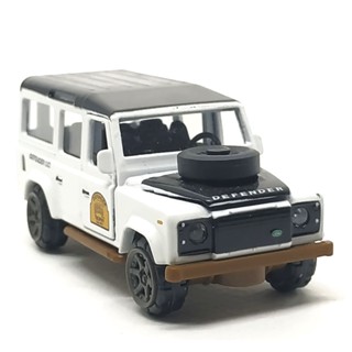 Majorette Land Rover Defender 110 - Deluxe Cars Series White ล้อ RT6SG Scale 1/60 (8cm) ไม่มี package