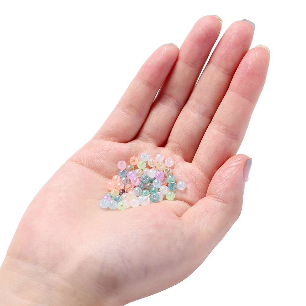 St. kunkka 4 มม ลูกปัดแก้วน่ารักลูกปัดเม็ดทราย สําหรับทําสร้อยคอ สร้อยข้อมือ DIY 300 ชิ้น ต่อถุง — صورة 6