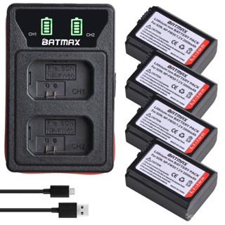 4X 2000MAh NP-FW50 NP FW50แบตเตอรี่ LED USB Dual Charger สำหรับ Sony A6000 A6400 A7SII A6500 A7 A7II A7RII A7S2 A7R