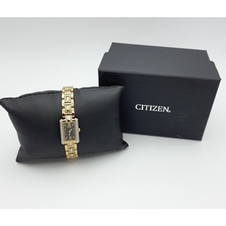 นาฬิกา CITIZEN WOMENS EG2202-55E ECO DRIVE SILHOUETTE CRYSTAL พร้อมกล่อง (ใหม่มีตำหนิ)