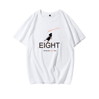 เสื้อยืดผ้าคอตตอน เสื้อยืดแขนสั้นพิมพ์ลาย Iu Li Zhien Eight Peripheral สําหรับผู้ชายและผู้หญิงเสื้อยืด