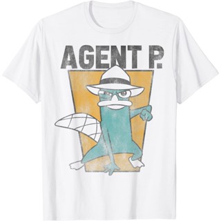 Disney Phineas and Ferb Agent P โปสเตอร์เสื้อยืด