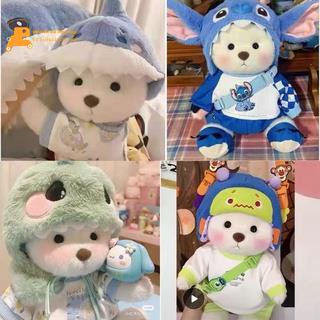 【สินค้าใหม่】◇¤**ของแท้ Lena Bear ตุ๊กตาหมีขนาดเล็ก ตุ๊กตาข้อต่อตุ๊กตาหมีตุ๊กตาทำด้วยมือตุ๊กตาตุ๊กตาตุ๊กตา เสื้อผ้าหมีลีน