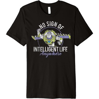 Disney Pixar Toy Story BUZZ NO Sign of Intelligent Life เสื้อยืดพรีเมี่ยม