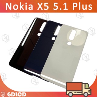 ฝาหลัง Nokia X5 5.1 Plus X6 6.1 Plus Ta-1102 Ta-1105 Ta-1108 Ta-1109 Ta-1112 Ta-1120 1199 ฝาครอบแบตเตอรี่ด้านหลัง พร้อมสติกเกอร์ สําหรับ