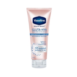 VASELINE Gluta-Hya Body Tone-Up UV Lotion Niacinamide Tone-Up ผลิตภัณฑ์บำรุงผิวกาย 200ml