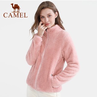 ◘Camel เสื้อแจ็กเก็ต แขนยาว ผ้ากำมะหยี่ สำหรับผู้หญิง