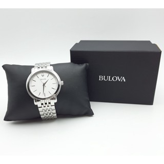 นาฬิกา BULOVA MENS 96A150 QUARTZ WHITE DIAL พร้อมกล่อง (สภาพใหม่) #01