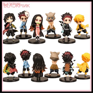 ฟิกเกอร์โมเดล Demon Slayer Tanjirou Zenitsu 6 ชิ้น