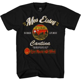 เสื้อยืดลายกราฟิกสำหรับผู้ใหญ่ผู้ชาย Star Wars MOS eisley cantina tatoine