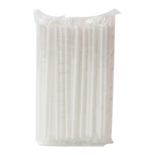 หลอดตรง ปลายแหลม PureD 515 สีขาว (100เส้น/ห่อ) หยกออนไลน์