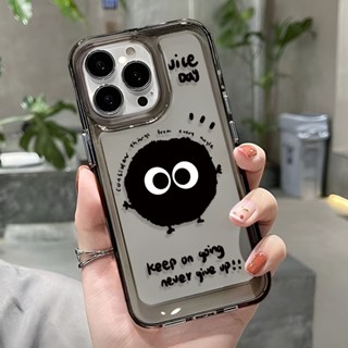 เคสโทรศัพท์มือถือ แบบใส กันกระแทก ลายอวกาศ สีดํา สําหรับ iphone 14promax 11 13 12 8 7Plus X XS Max