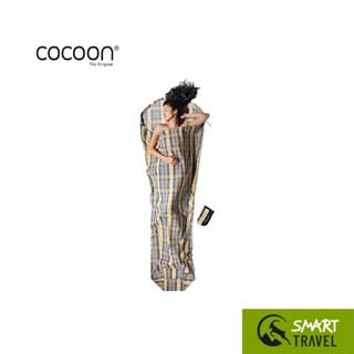 COCOON MUMMYLINER/241X90/56CM/COTTON ถุงรองนอนสำหรับพกพา ผ้าคอตตอน สี TRAVEL CHECKS