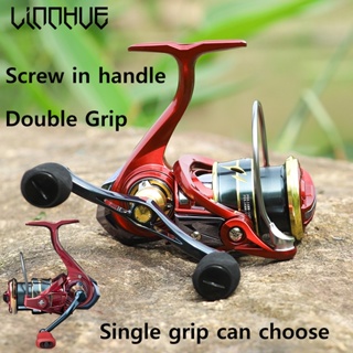 ☇☄✜Linnhue Fishing Reel Double Handle รอกตกปลา ALL XC 2500 1500 3000 4000 สกรู CNC ด้ามจับ 6.4:1 12 กก. ด้ามจับคู่ รอกหม