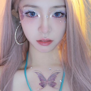 Face Tattoo Butterfly แทททูผีเสื้อสำหรับติดหน้า