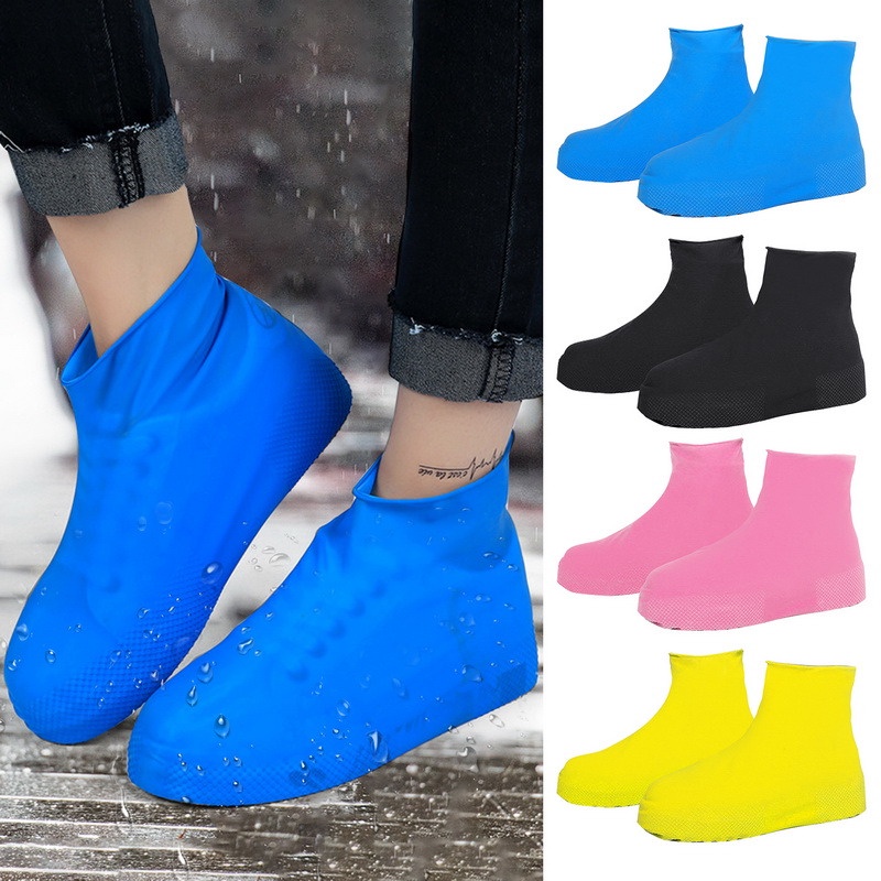 ซิลิโคนคลุมรองเท้ากันฝน Reusable Shoe Cover กันลื่น กันน้ำ สำหรับทุกเพศทุกวัย