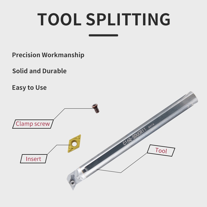 C10K/12M/16QSducr/Sdqcr Interne Coolingtungsten Staal Cutter Bar