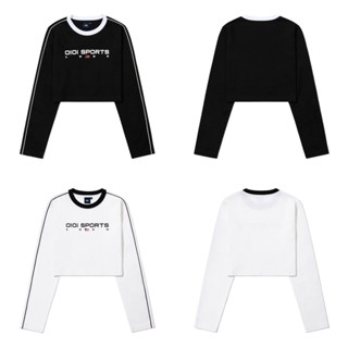 (OI1C2STL32) เสื้อยืดกีฬา 1990 CROP L/S สําหรับผู้หญิง เท่านั้น