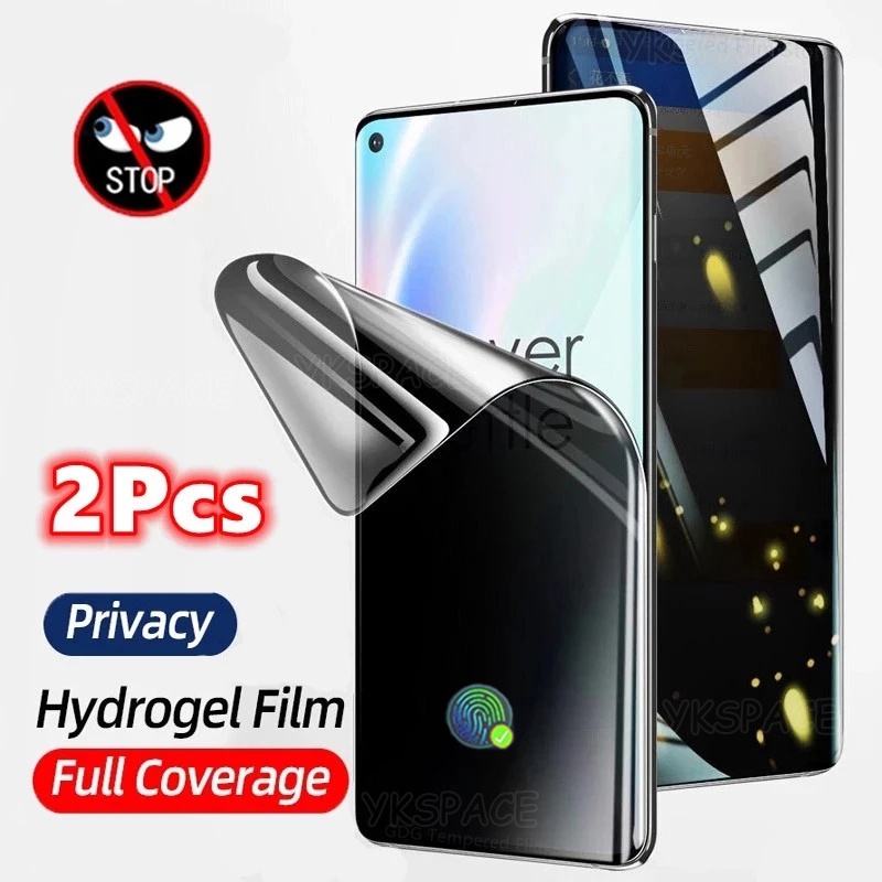 ฟิล์มไฮโดรเจล กันรอยหน้าจอ เพื่อความเป็นส่วนตัว สําหรับ Samsung Galaxy S23 Ultra S9 S10 S10E S20 S21 S22 Note 8 9 10 Plus 20 Ultra 2 ชิ้น