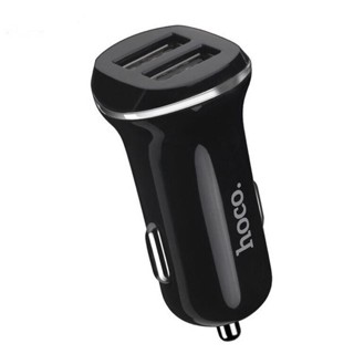 ลำโพง Hoco อุปกรณ์ชาร์จไฟ USB ในรถยนต์ รุ่น Z1 Dual USB Car Charger Adapter