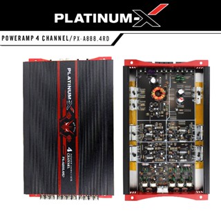 PLATINUM-X ชุด เครื่องเสียงรถยนต์  เพาเวอร์แอมป์ 4ch +ปรีแอมป์ 7แบนด์ ต่อลำโพงได้เลย แอมป์รถยนต์ เพาเวอร์รถยนต์ ปรีแอมป์