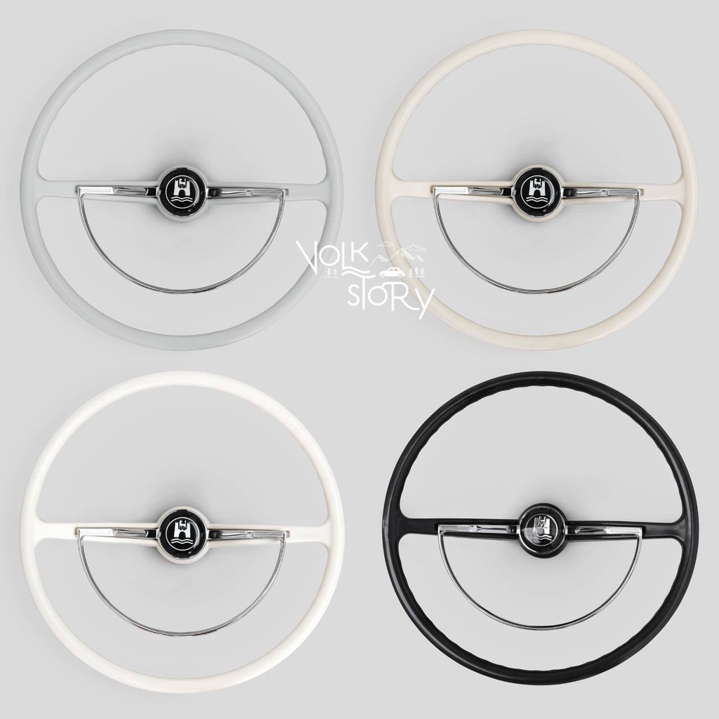 พวงมาลัยกระเช้ารถเต่า คลาสสิค Volkswagen type 3 karmann ghia สีงา เต่า ปี 1960 - 1971