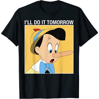 Disney Pinocchio ฉันจะทำมันพรุ่งนี้เสื้อยืด