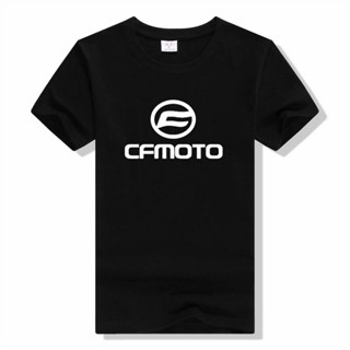 เสื้อแขนสั้น เสื้อยืดลําลอง ผ้าฝ้าย แขนสั้น คอกลม พิมพ์ลาย Cfmoto Sport ทรงหลวม แฟชั่นสําหรับผู้ชาย